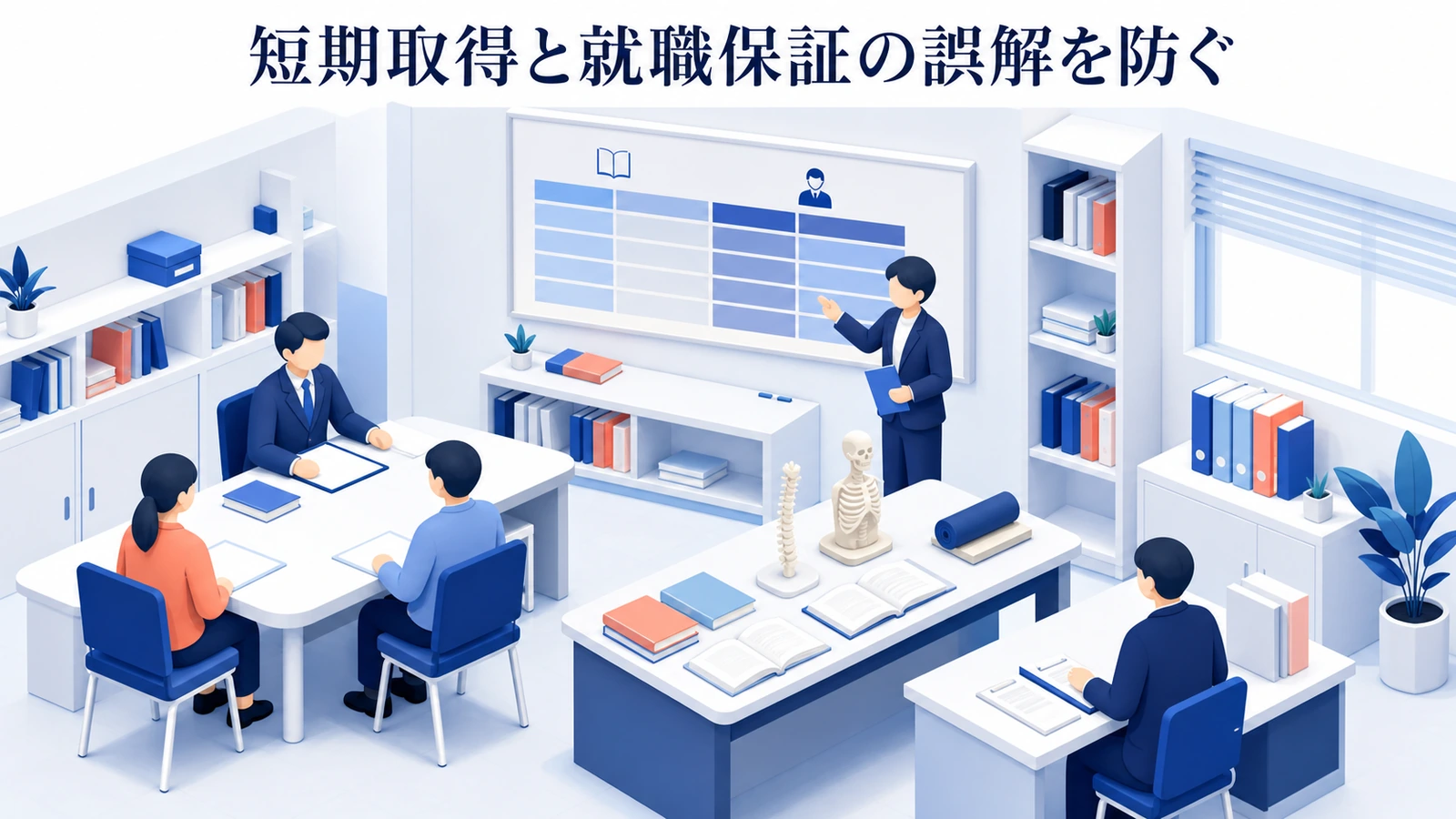 短期取得と就職保証の誤解を防ぐ