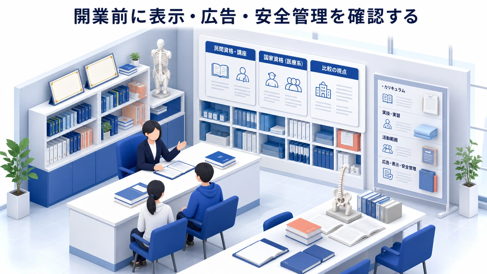 開業前に表示・広告・安全管理を確認する
