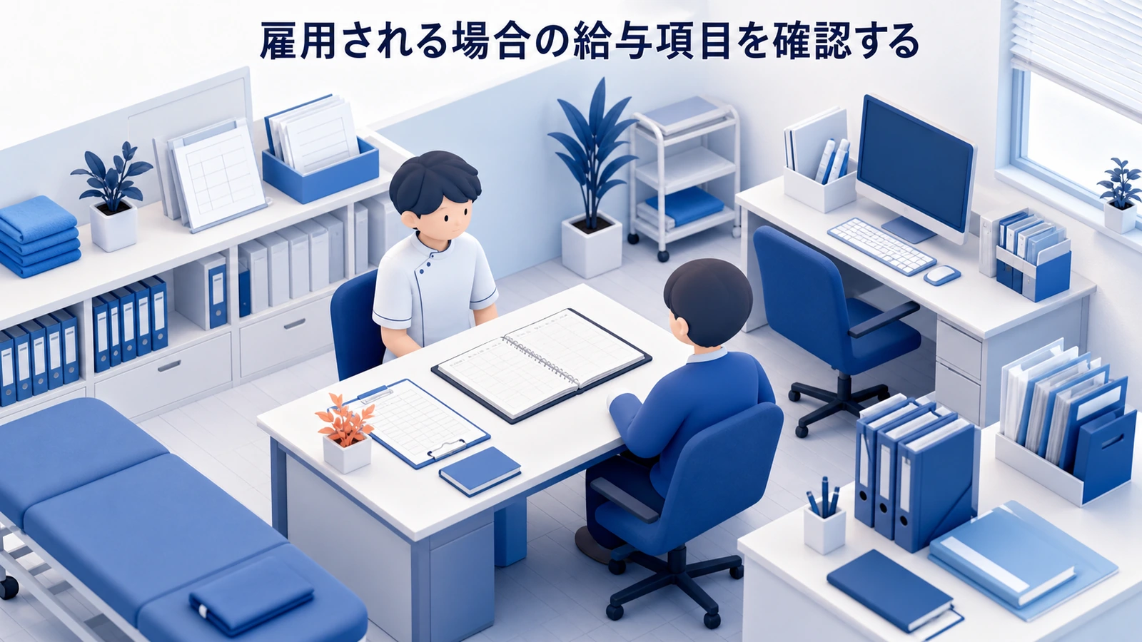 雇用される場合の給与項目を確認する