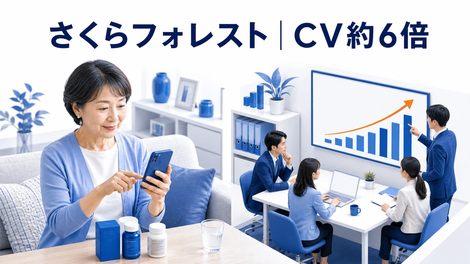 50代から60代への広告改善で新規獲得を約6倍にしたさくらフォレストの事例