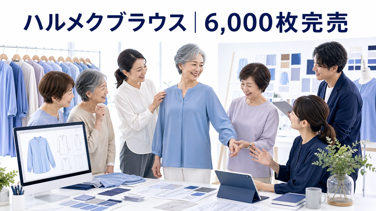 読者共創のブラウス6000枚が1カ月で完売したハルメクのシニア向け商品開発事例
