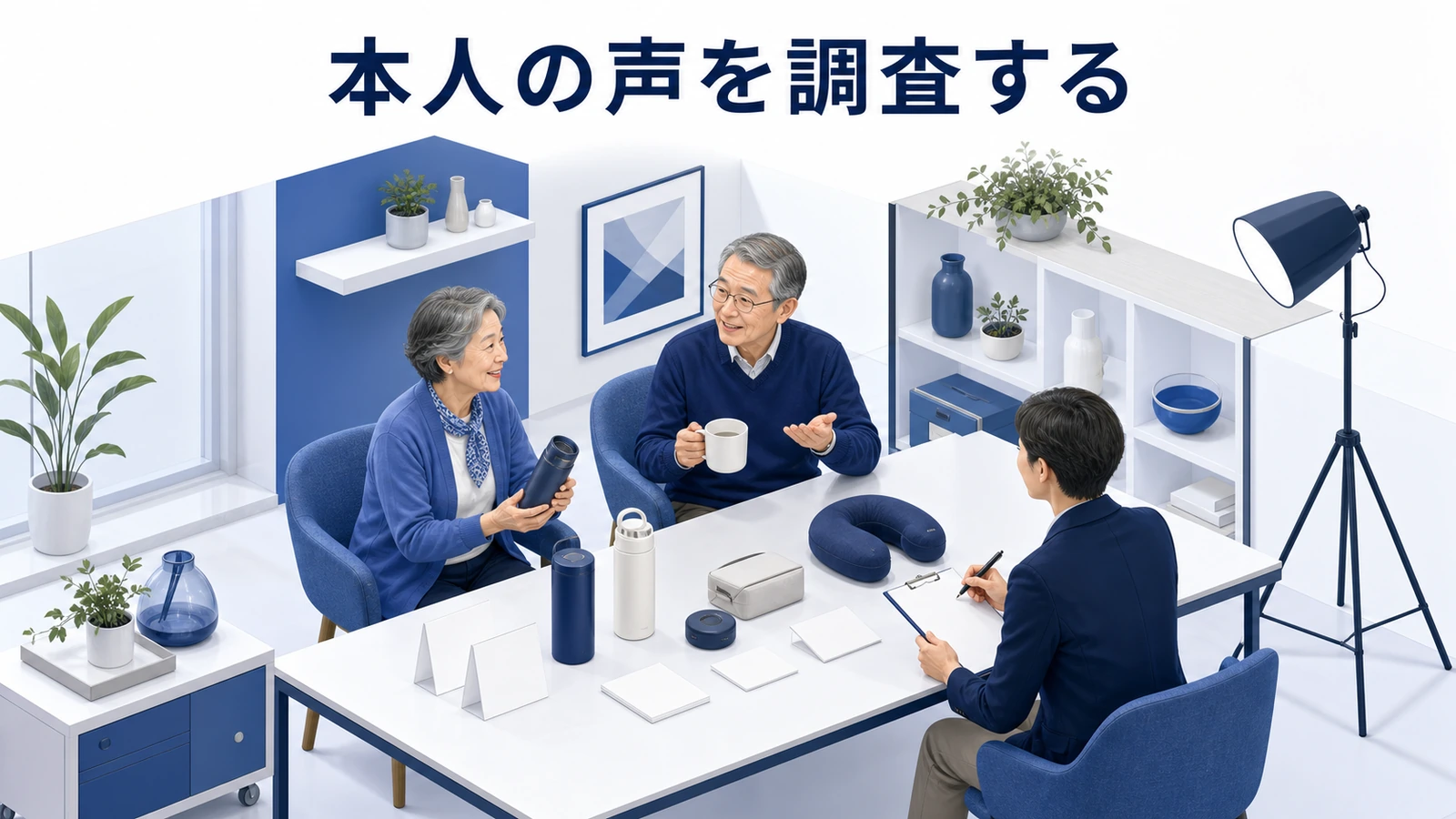 シニア本人へのインタビューと商品テストで生活者の声を調査する