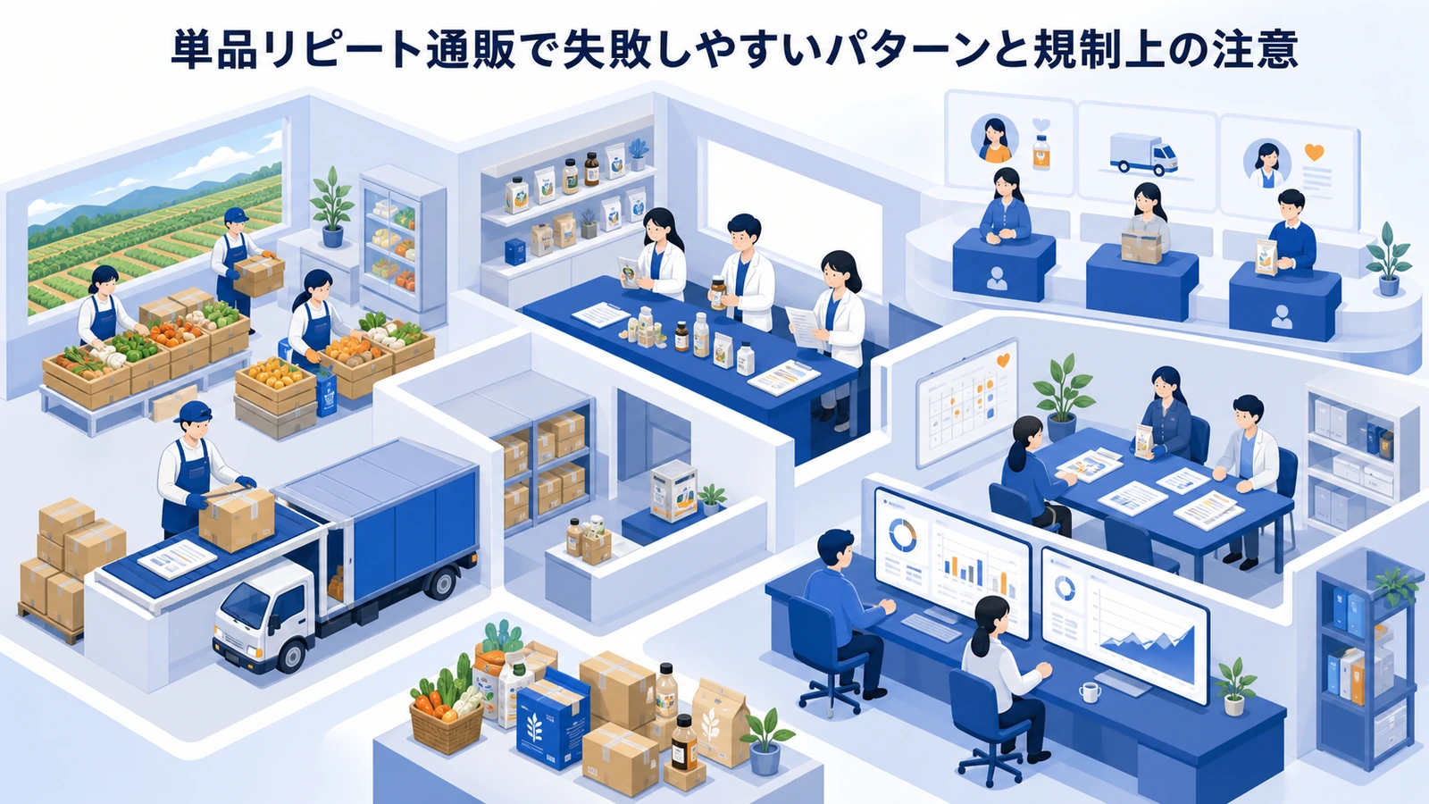 単品リピート通販で失敗しやすいパターンと規制上の注意