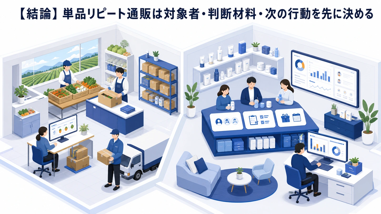【結論】単品リピート通販は対象者・判断材料・次の行動を先に決める