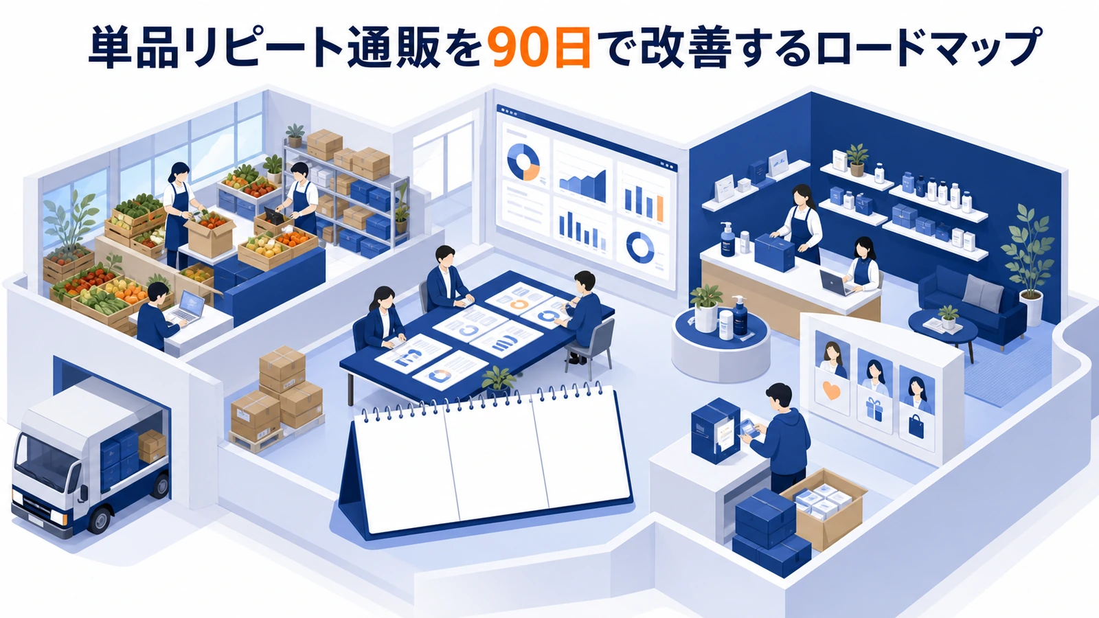 単品リピート通販を90日で改善するロードマップ
