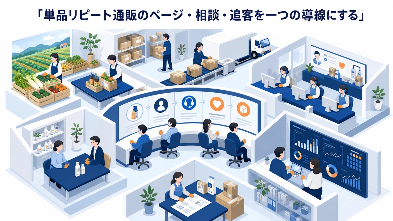 単品リピート通販のページ・相談・追客を一つの導線にする
