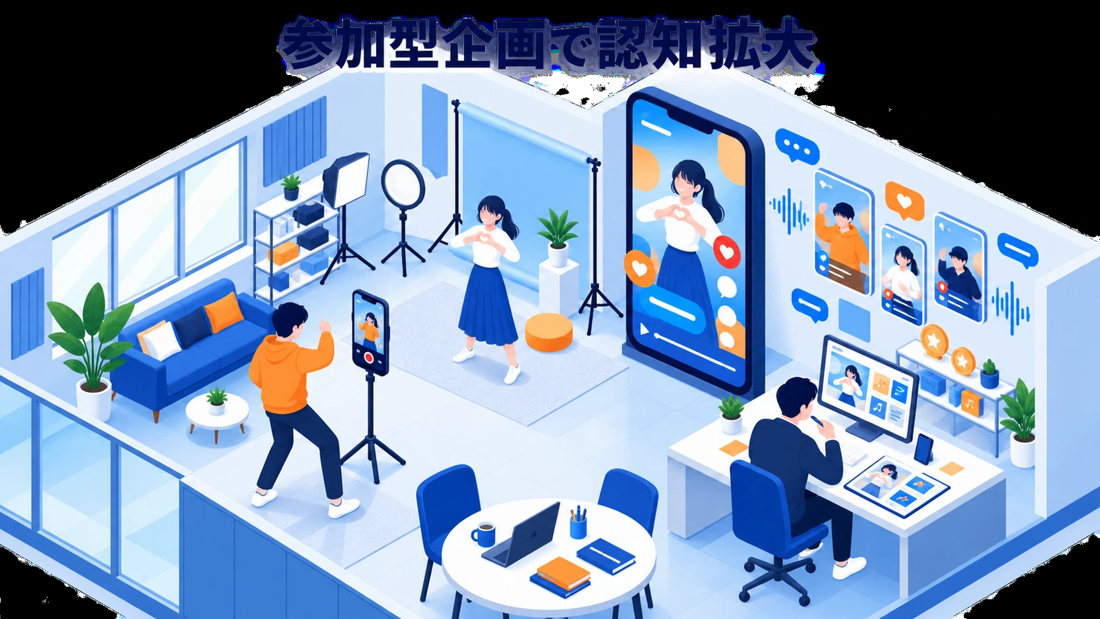 参加型TikTok企画で若年層の認知を広げるマーケティングチーム