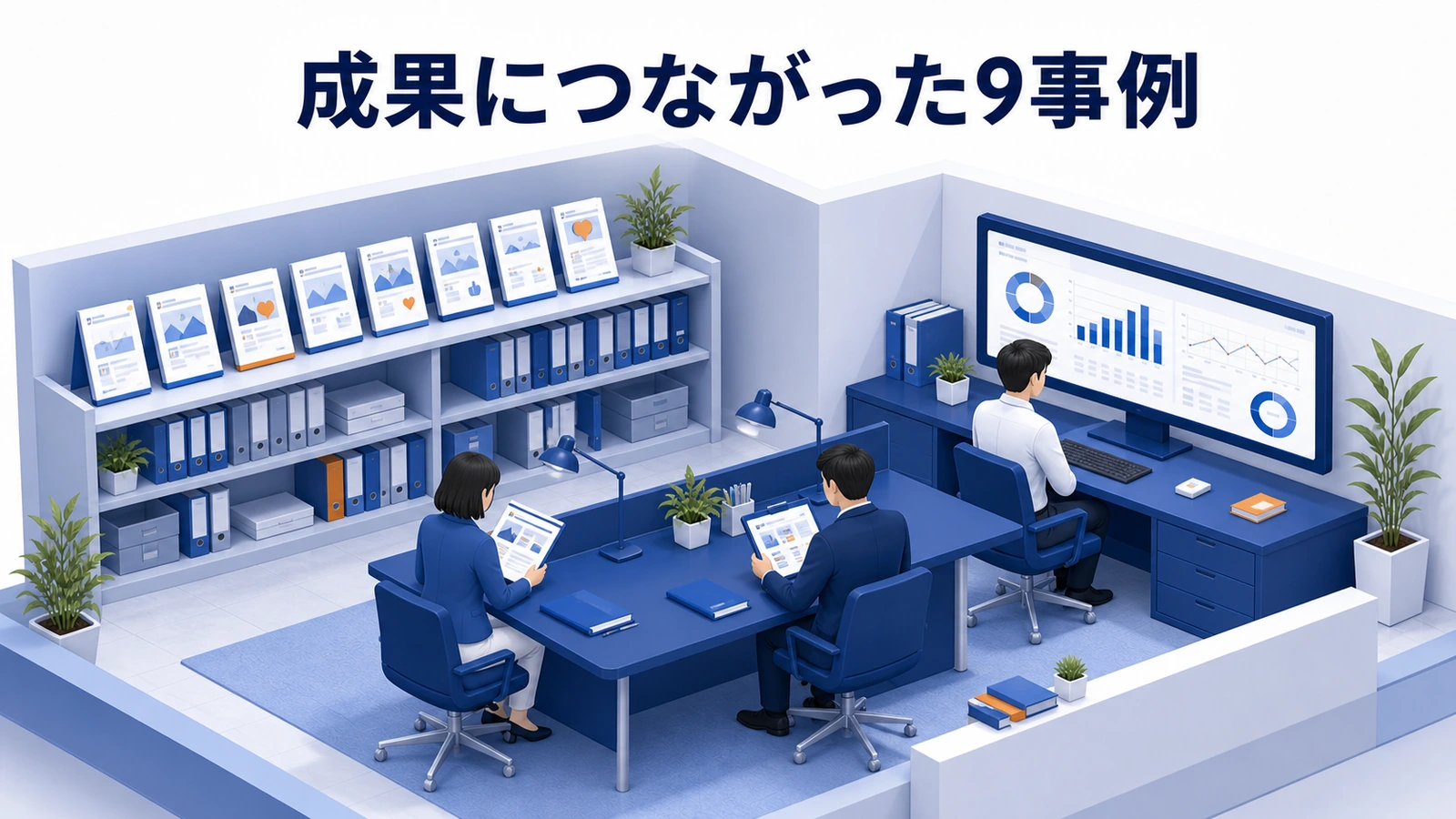 TikTok・LINE・YouTube・Xの企業成功事例9件を比較するチーム
