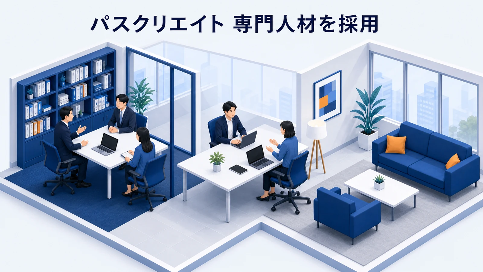 パスクリエイトが専門人材を採用したSNS採用事例イメージ