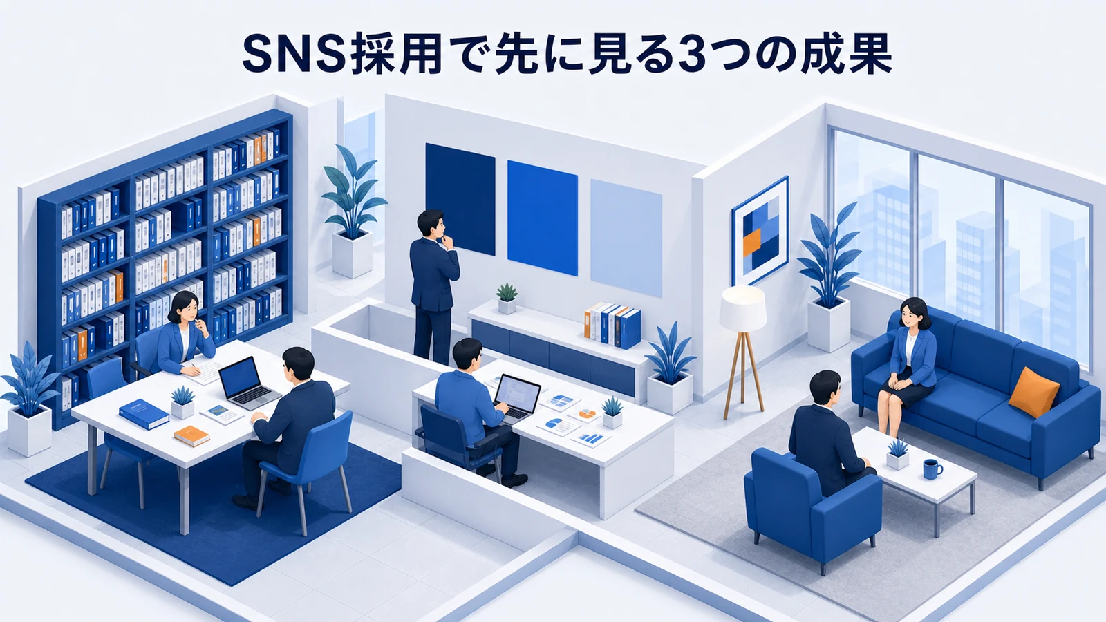 SNS採用で候補者の質・採用コスト・定着率を確認する図解