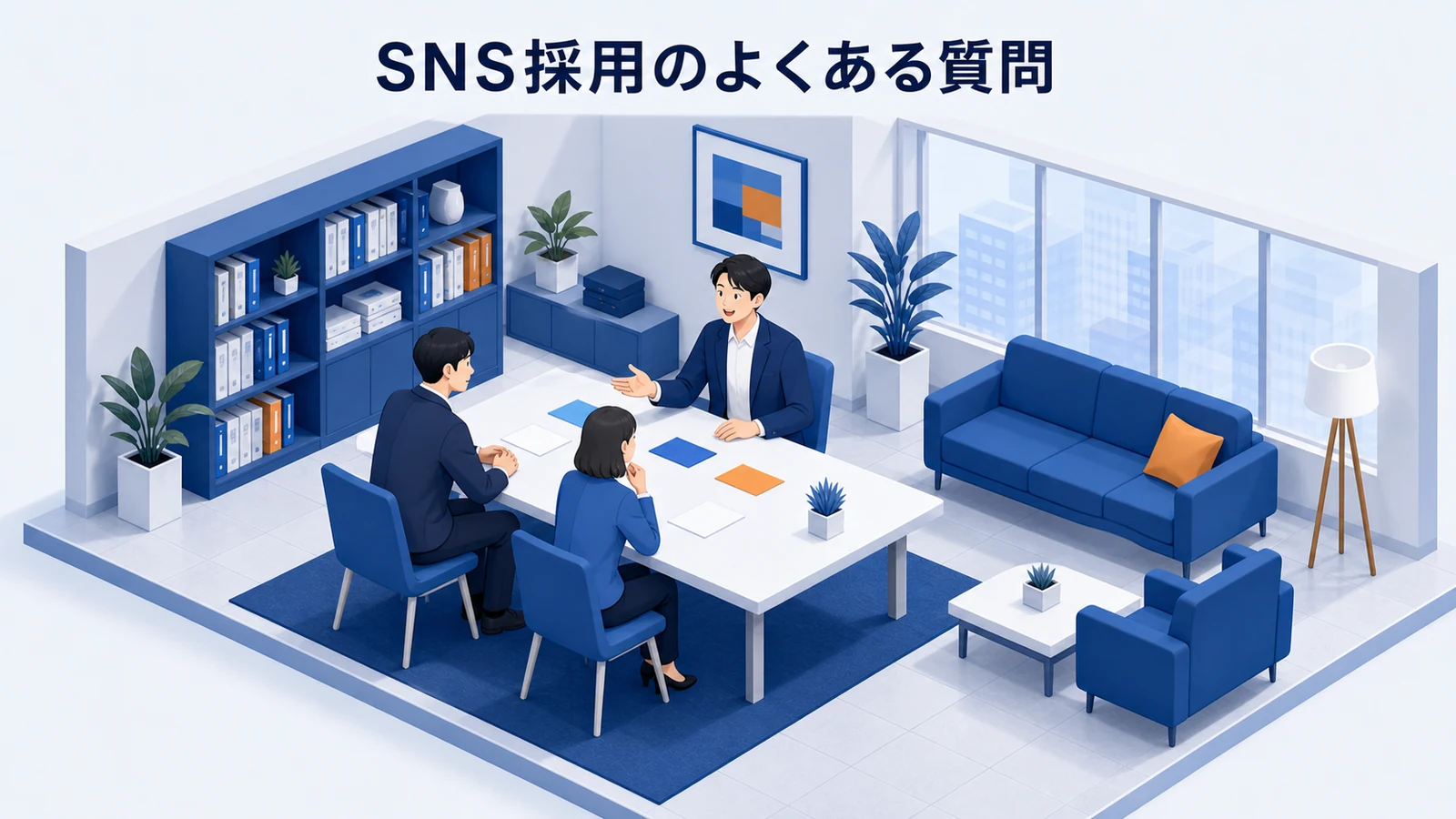 SNS採用の費用・媒体・頻度・効果測定に関するFAQ図解