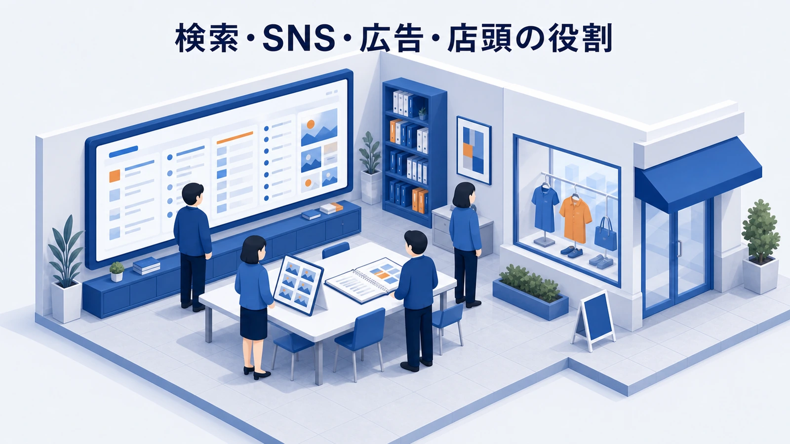 検索・SNS・広告・店頭を来店ファネルで使い分ける店舗集客設計