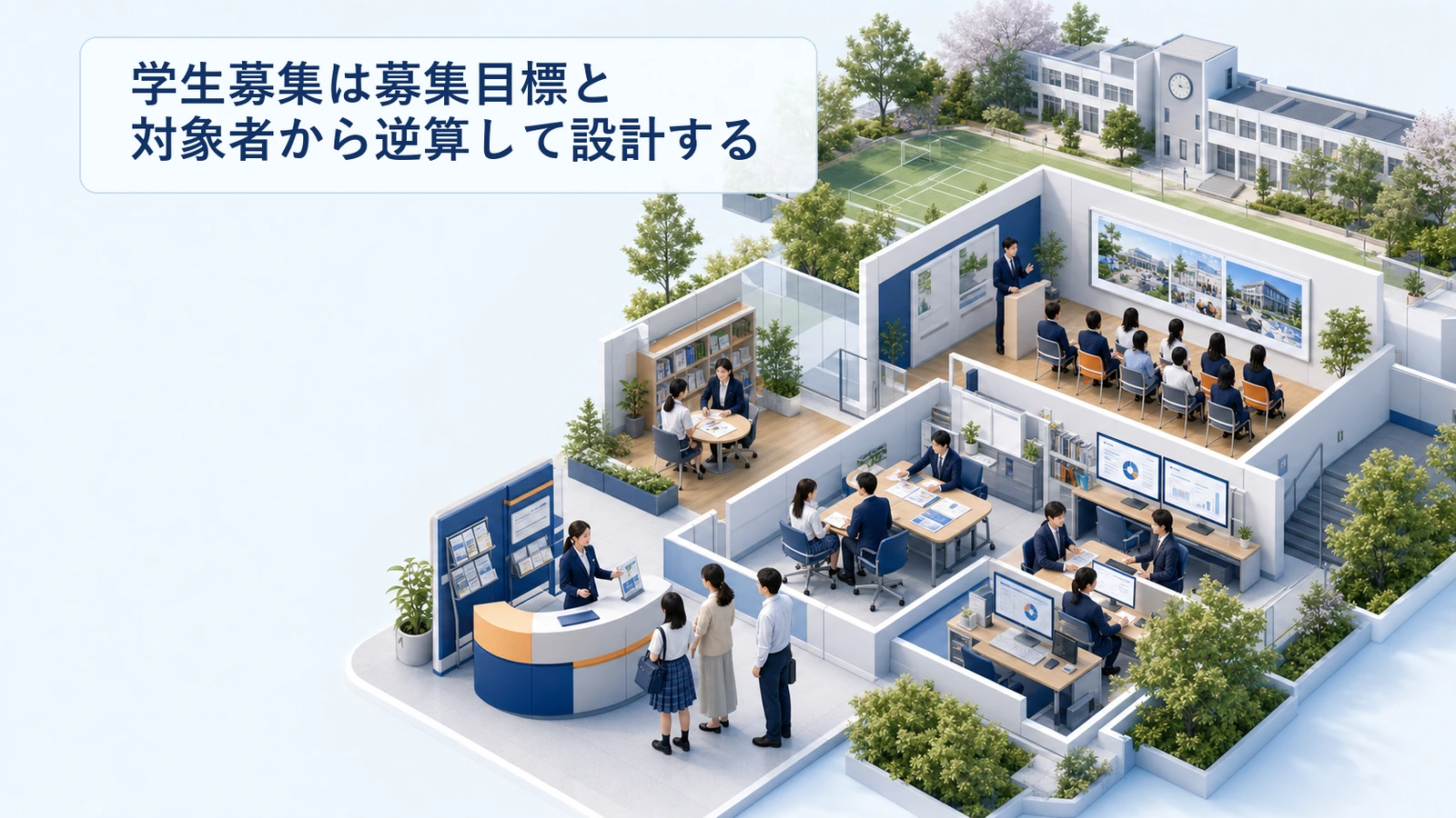 学生募集は募集目標と対象者から逆算して設計する