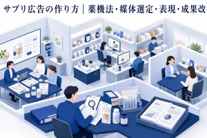 サプリ広告の作り方|薬機法・媒体選定・表現・成果改善