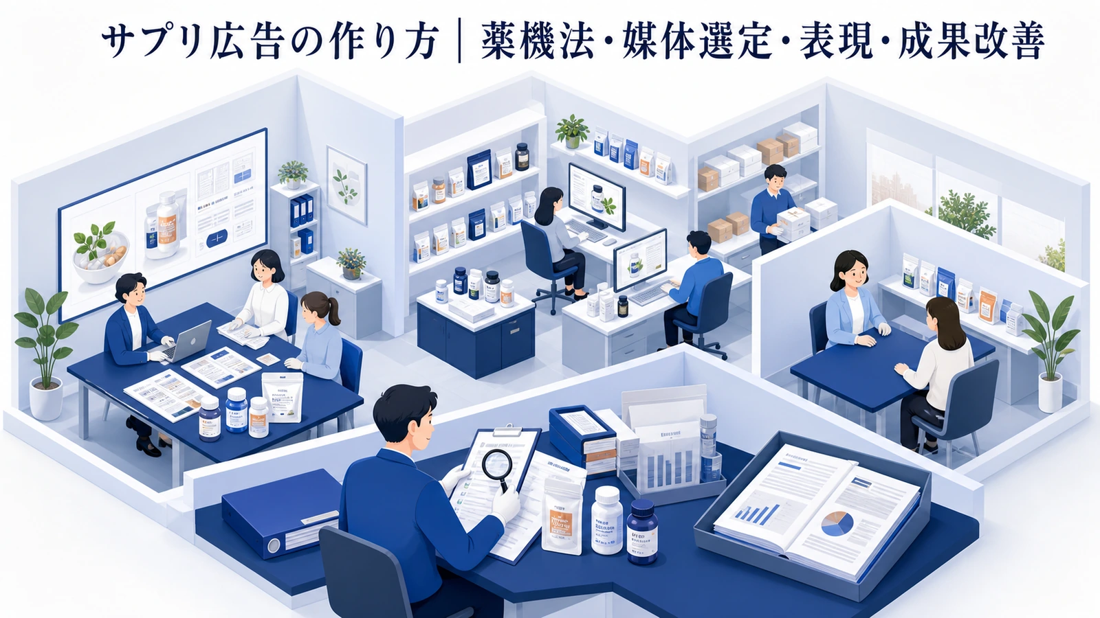 サプリ広告の作り方｜薬機法・媒体選定・表現・成果改善