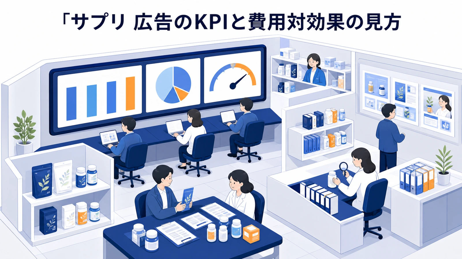 サプリ 広告のKPIと費用対効果の見方