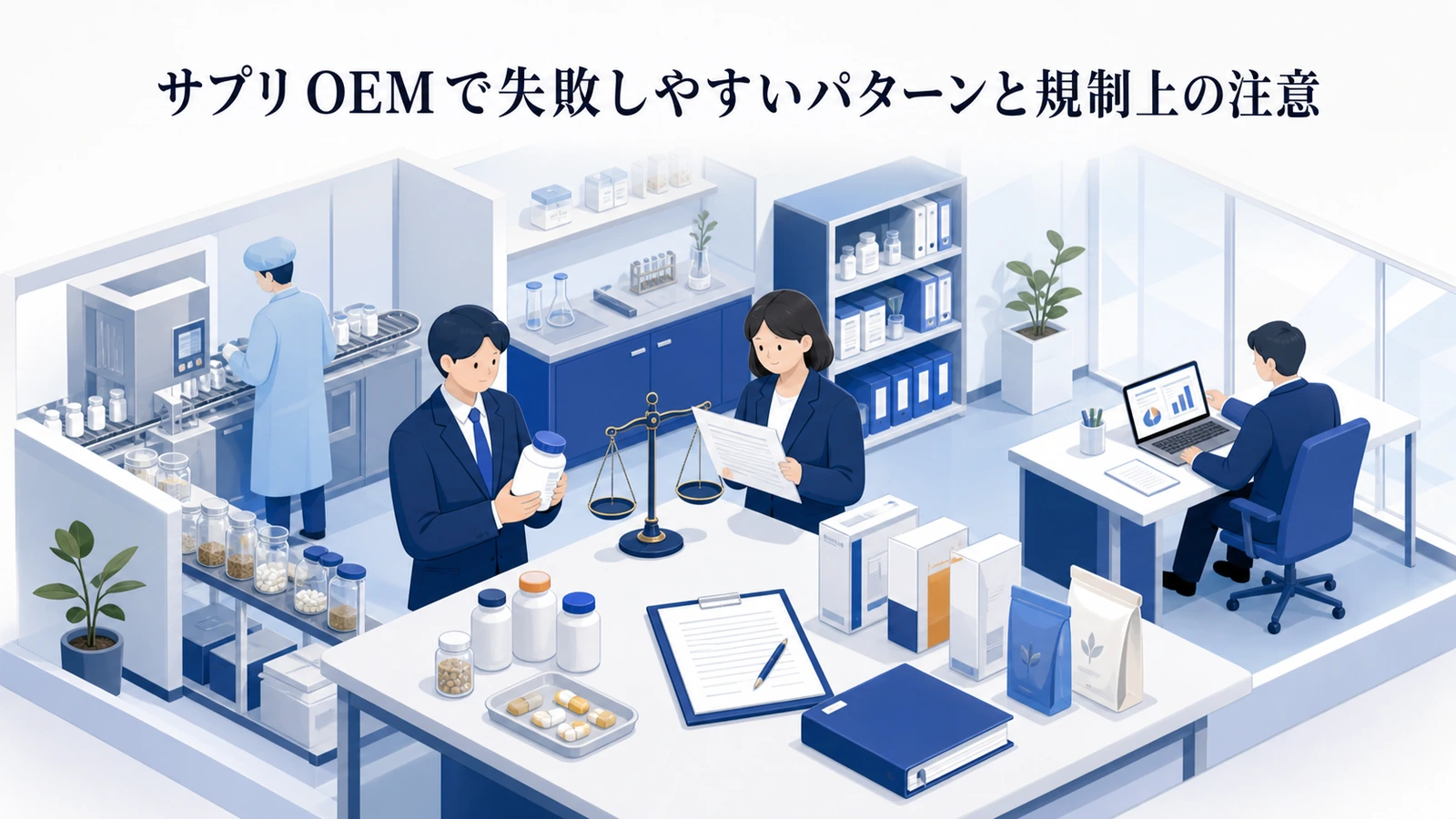 サプリ OEMで失敗しやすいパターンと規制上の注意