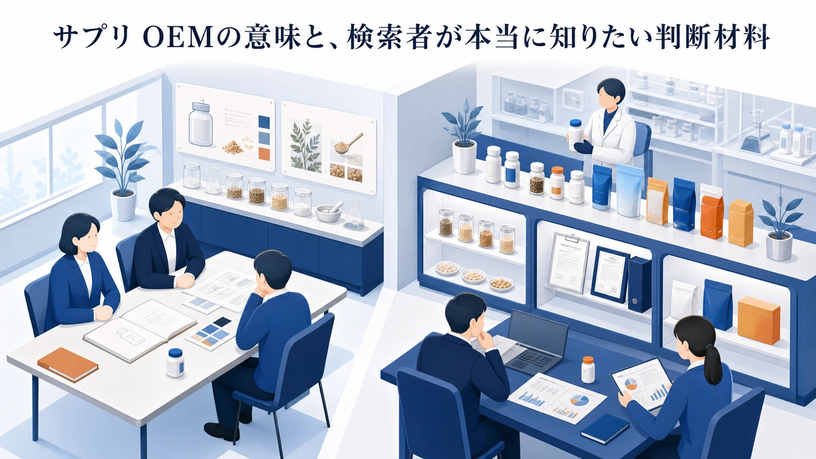 サプリ OEMの意味と、検索者が本当に知りたい判断材料