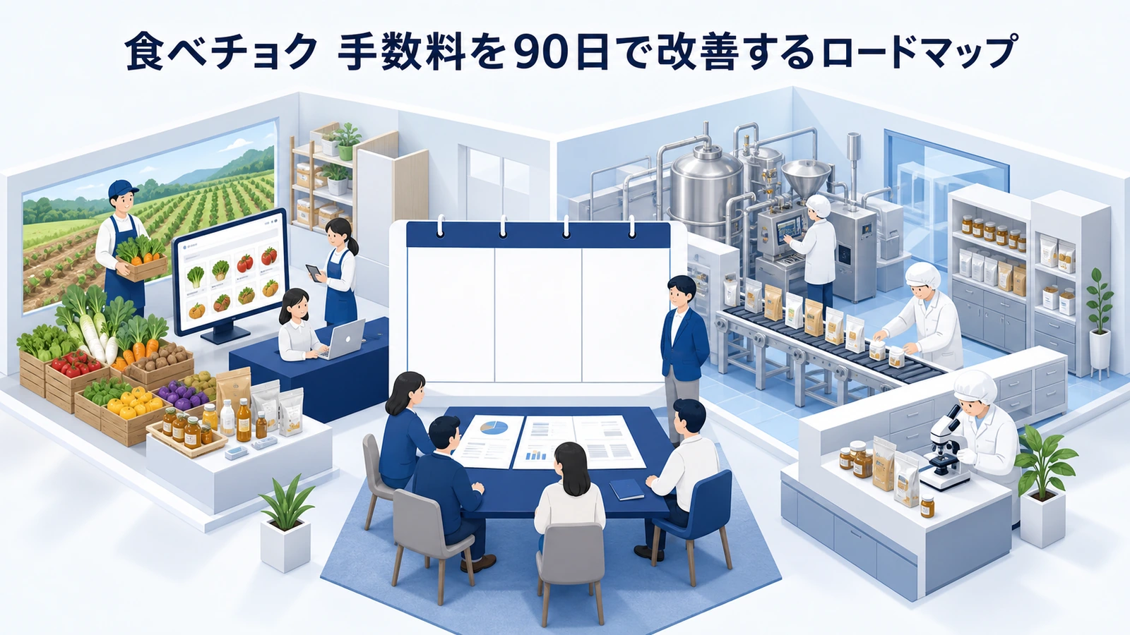 食べチョク 手数料を90日で改善するロードマップ