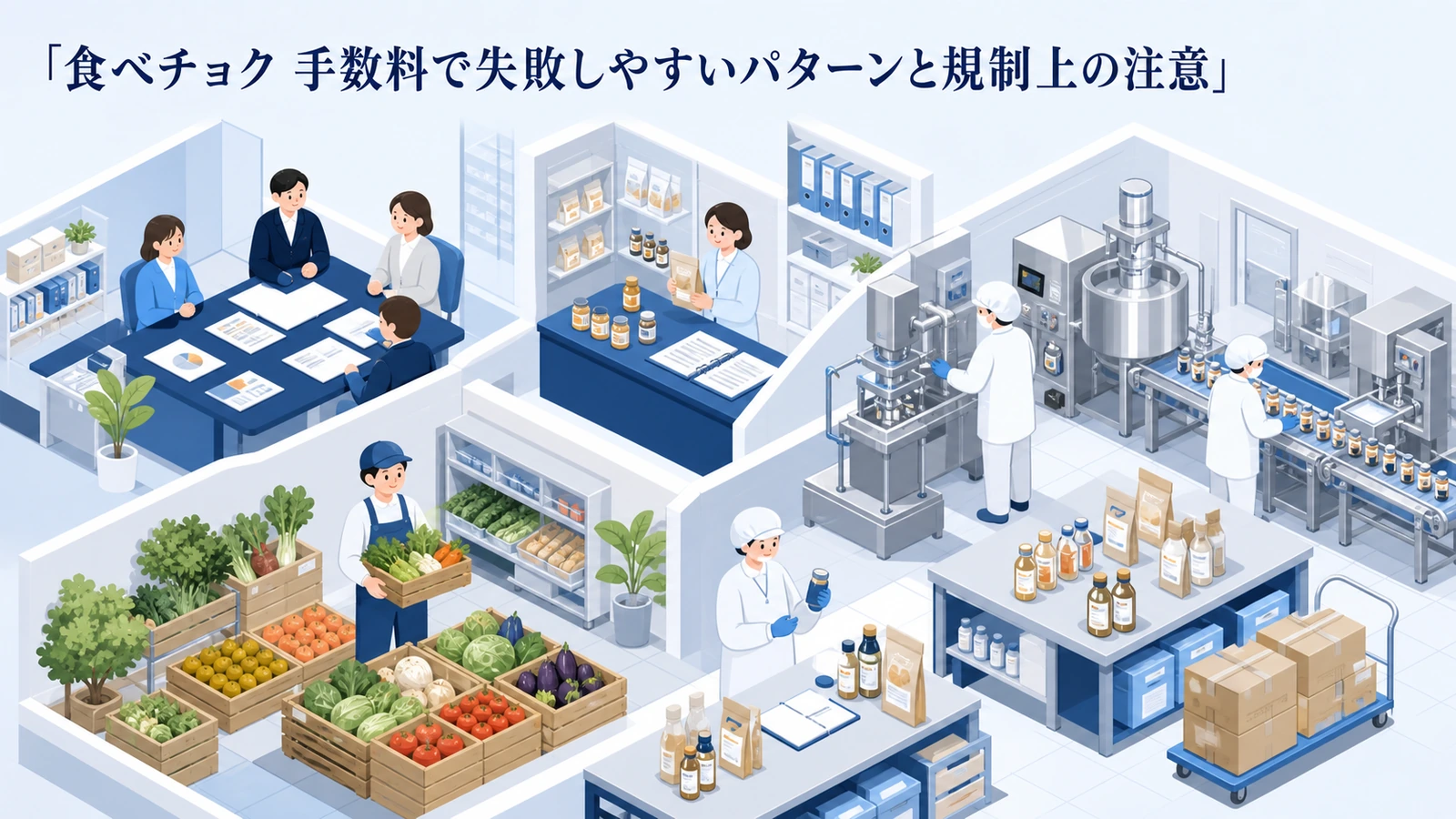 食べチョク 手数料で失敗しやすいパターンと規制上の注意