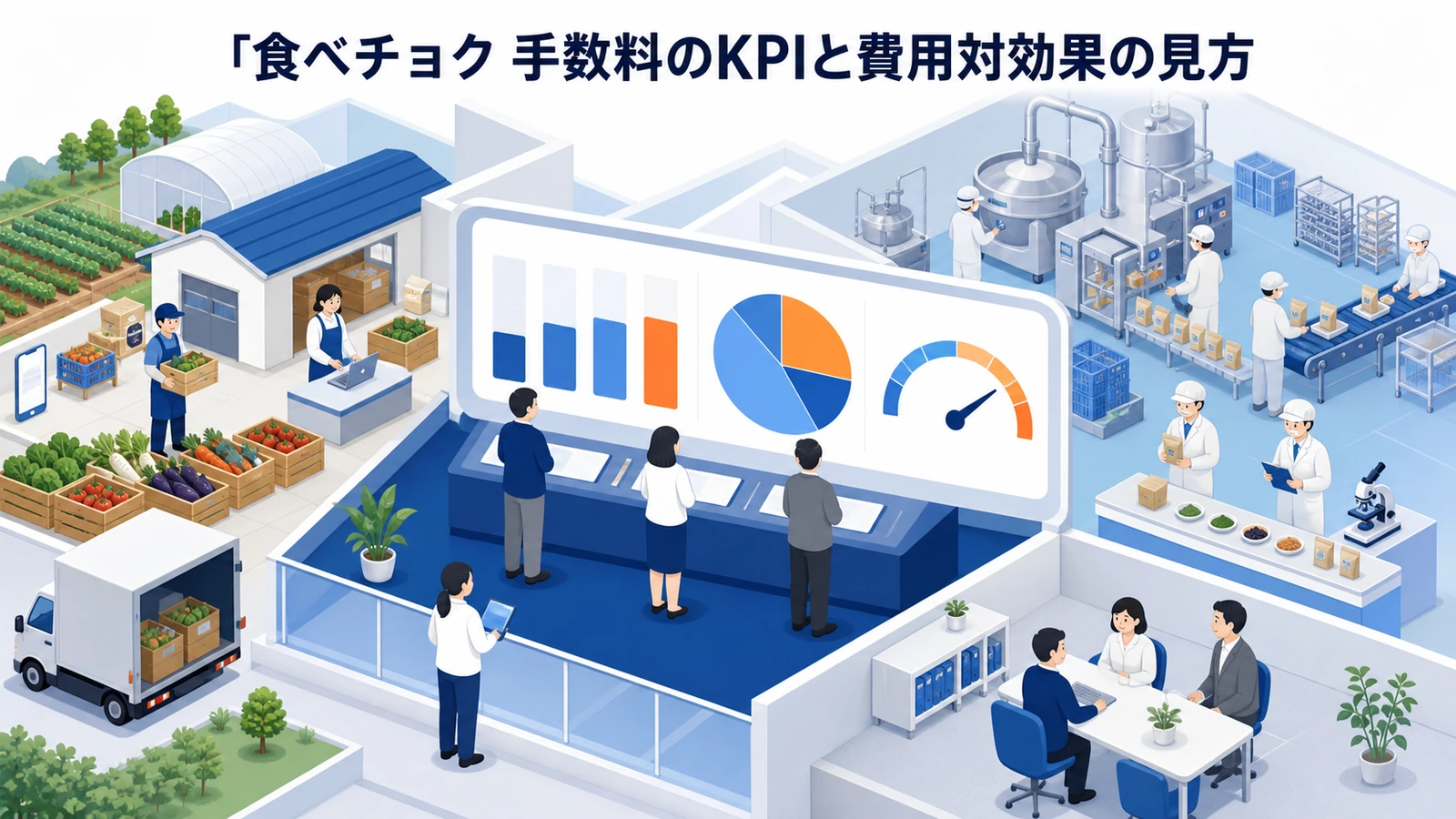 食べチョク 手数料のKPIと費用対効果の見方