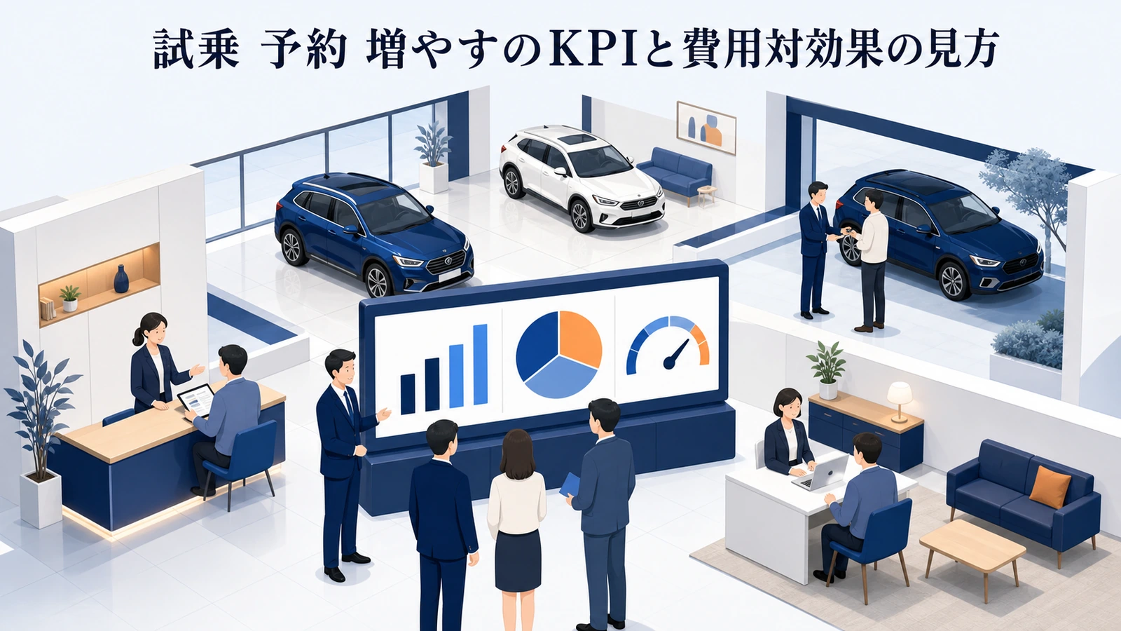 試乗 予約 増やすのKPIと費用対効果の見方