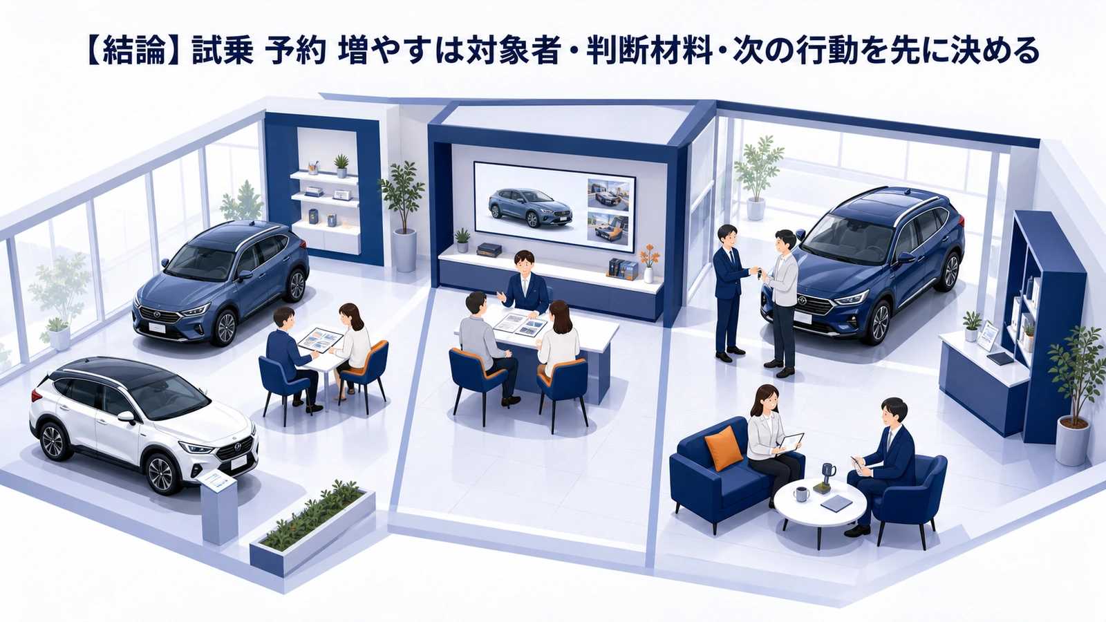 【結論】試乗 予約 増やすは対象者・判断材料・次の行動を先に決める