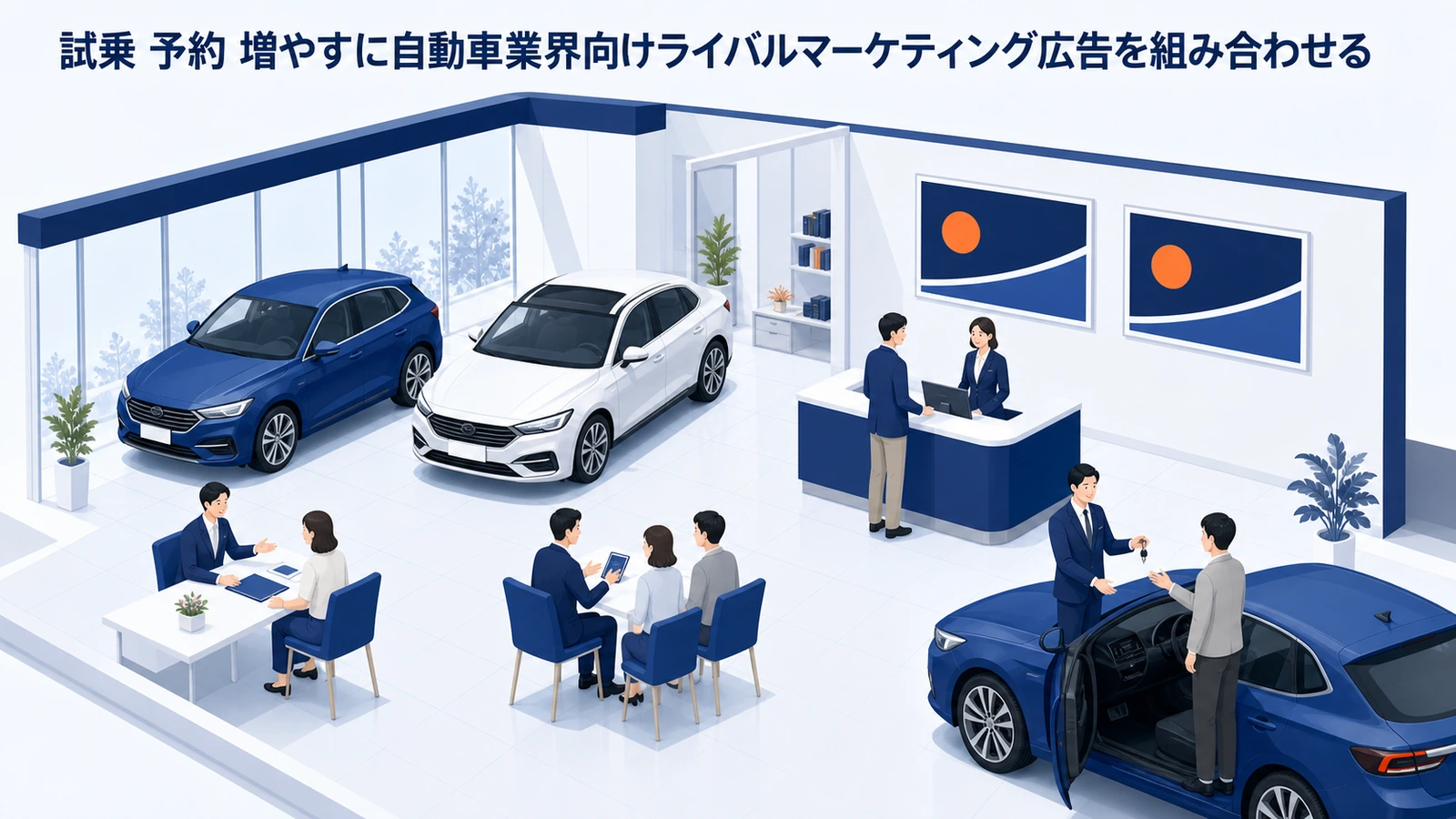 試乗 予約 増やすに自動車業界向けライバルマーケティング広告を組み合わせる