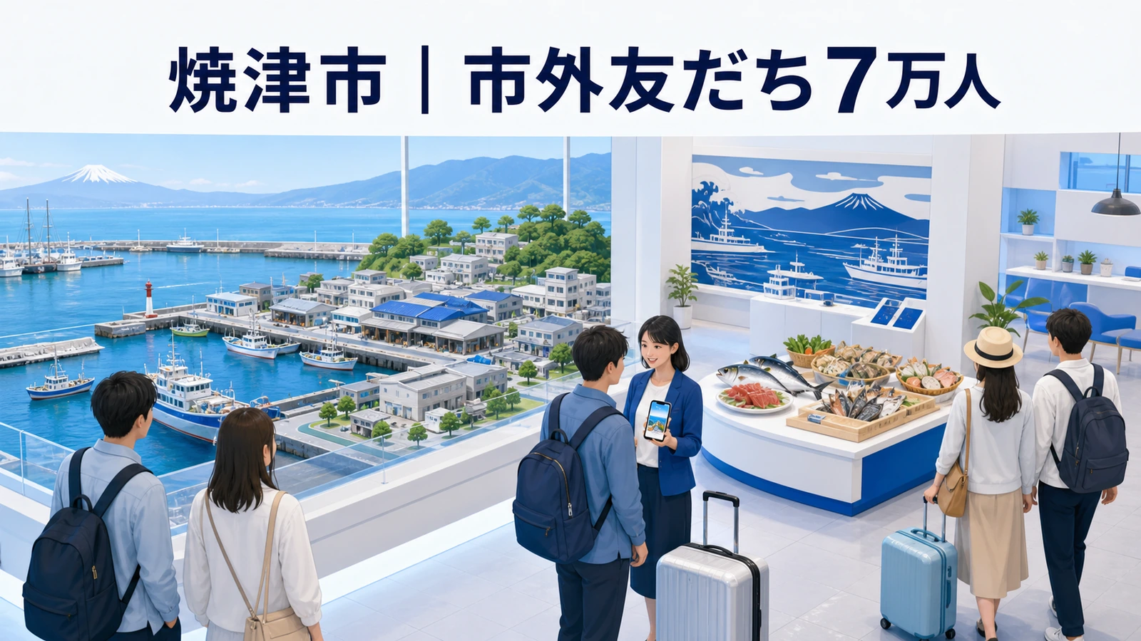 友だち17万人と市外登録者約7万人を獲得した焼津市の観光情報発信事例