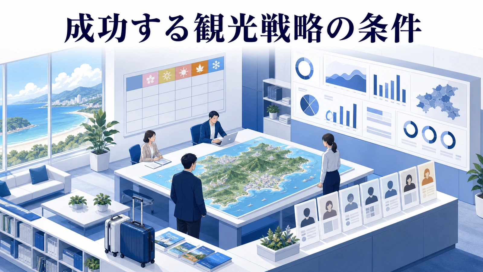 旅行者、季節、地域体験、導線、KPIを一つにつなぐ観光戦略