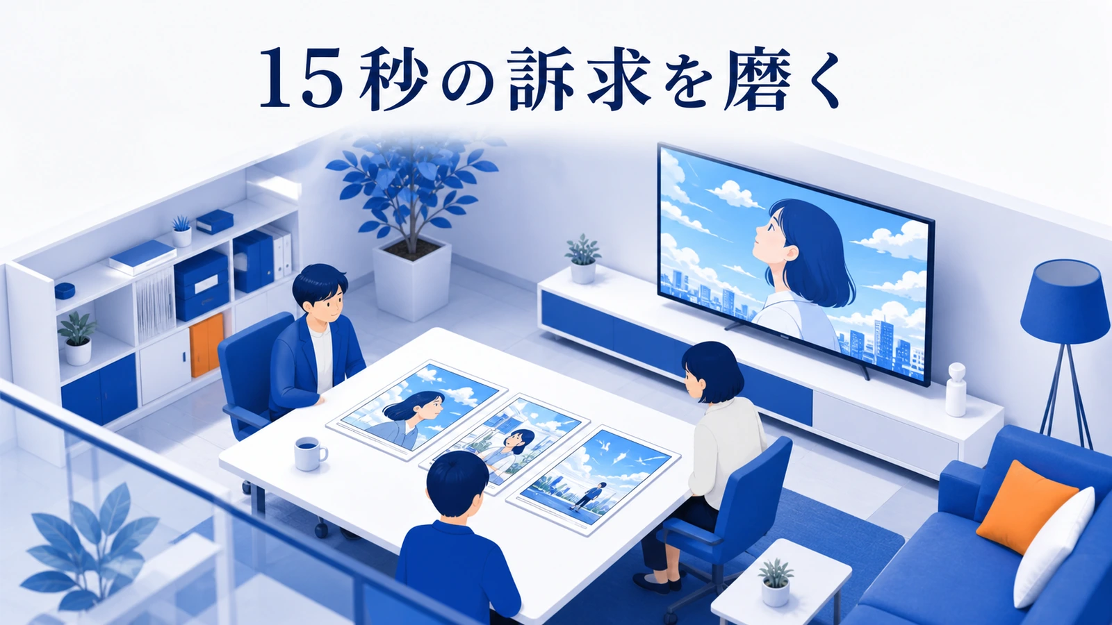 テレビCM15秒の中で商品名、便益、根拠、行動をわかりやすく伝える