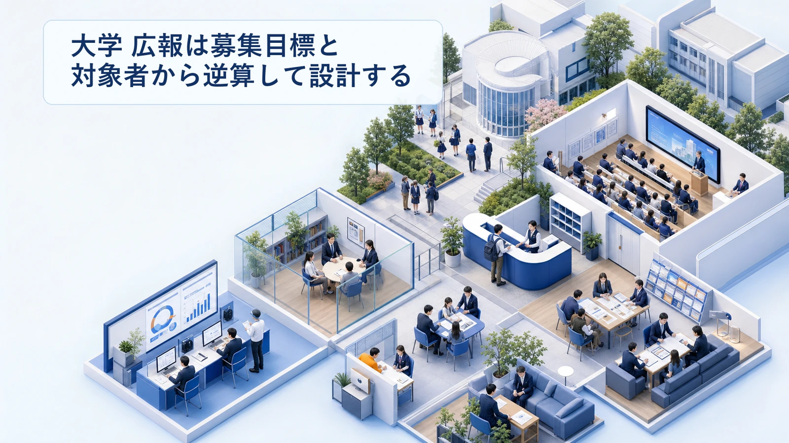 大学 広報は募集目標と対象者から逆算して設計する