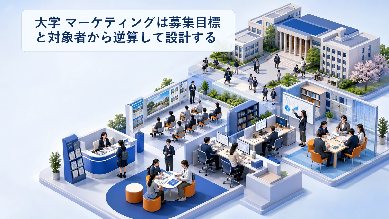 大学 マーケティングは募集目標と対象者から逆算して設計する