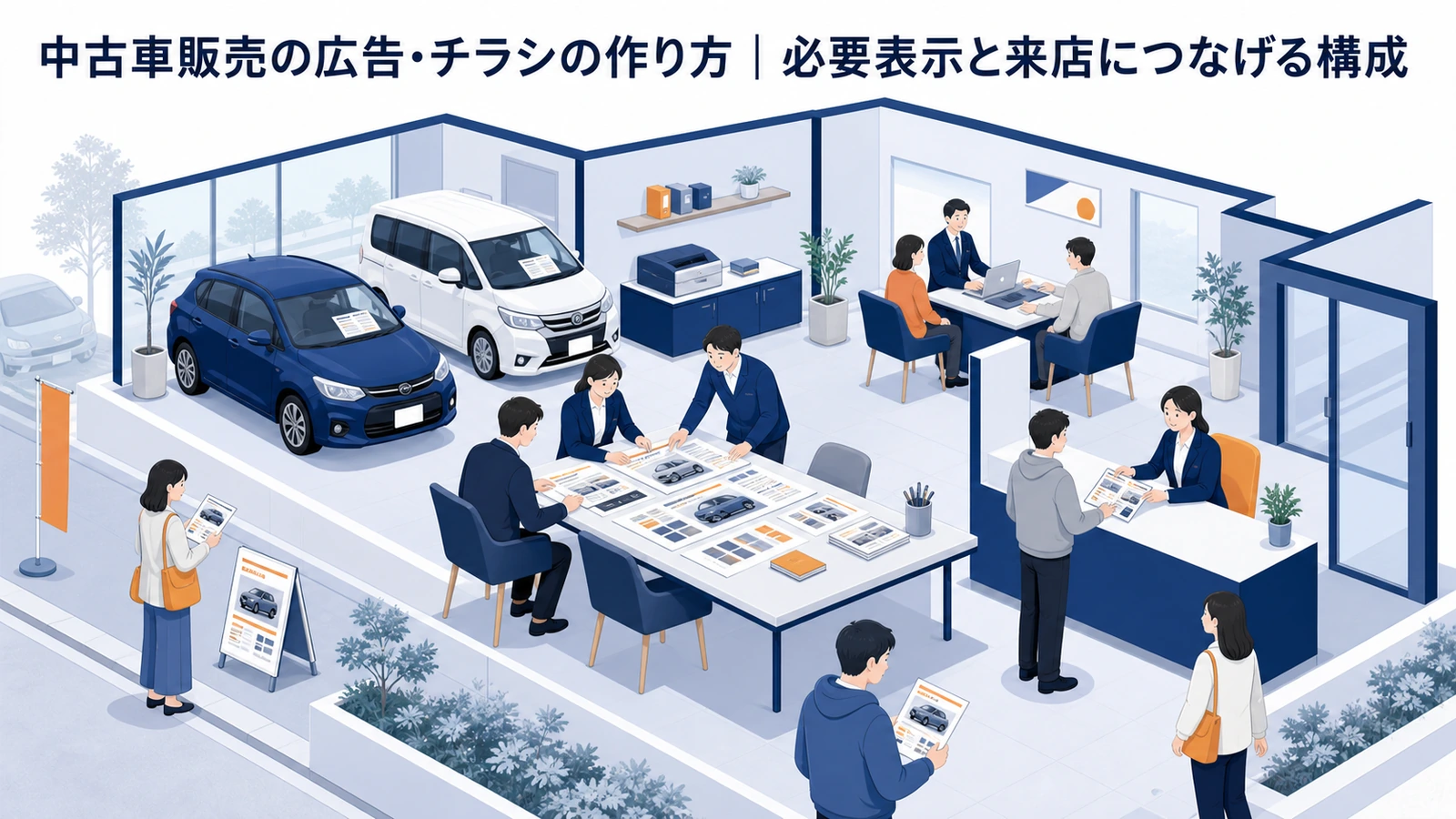 中古車販売の広告・チラシの作り方｜必要表示と来店につなげる構成