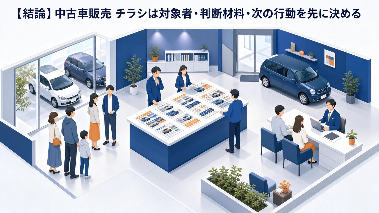 【結論】中古車販売 チラシは対象者・判断材料・次の行動を先に決める