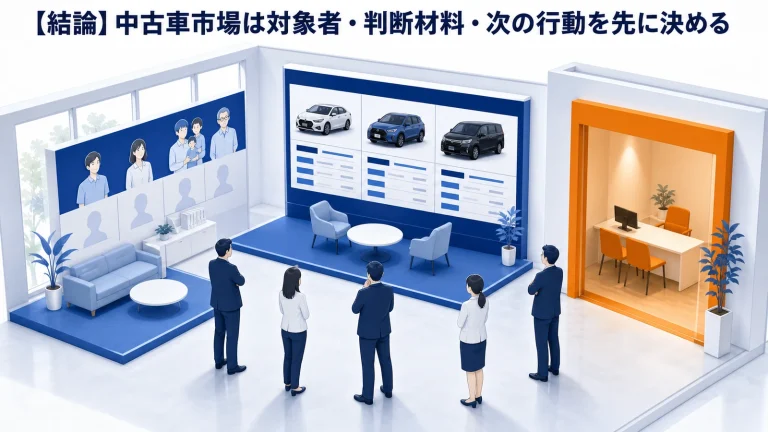 中古車市場の動向と今後｜販売店が押さえる需要・在庫・集客戦略