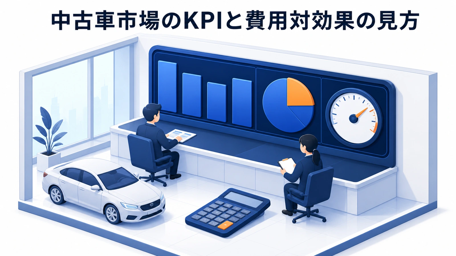 中古車市場のKPIと費用対効果の見方