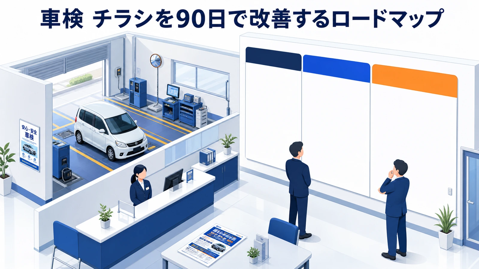 車検 チラシを90日で改善するロードマップ