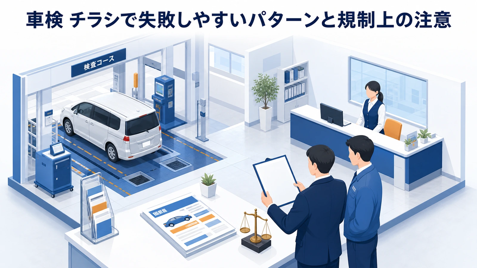 車検 チラシで失敗しやすいパターンと規制上の注意