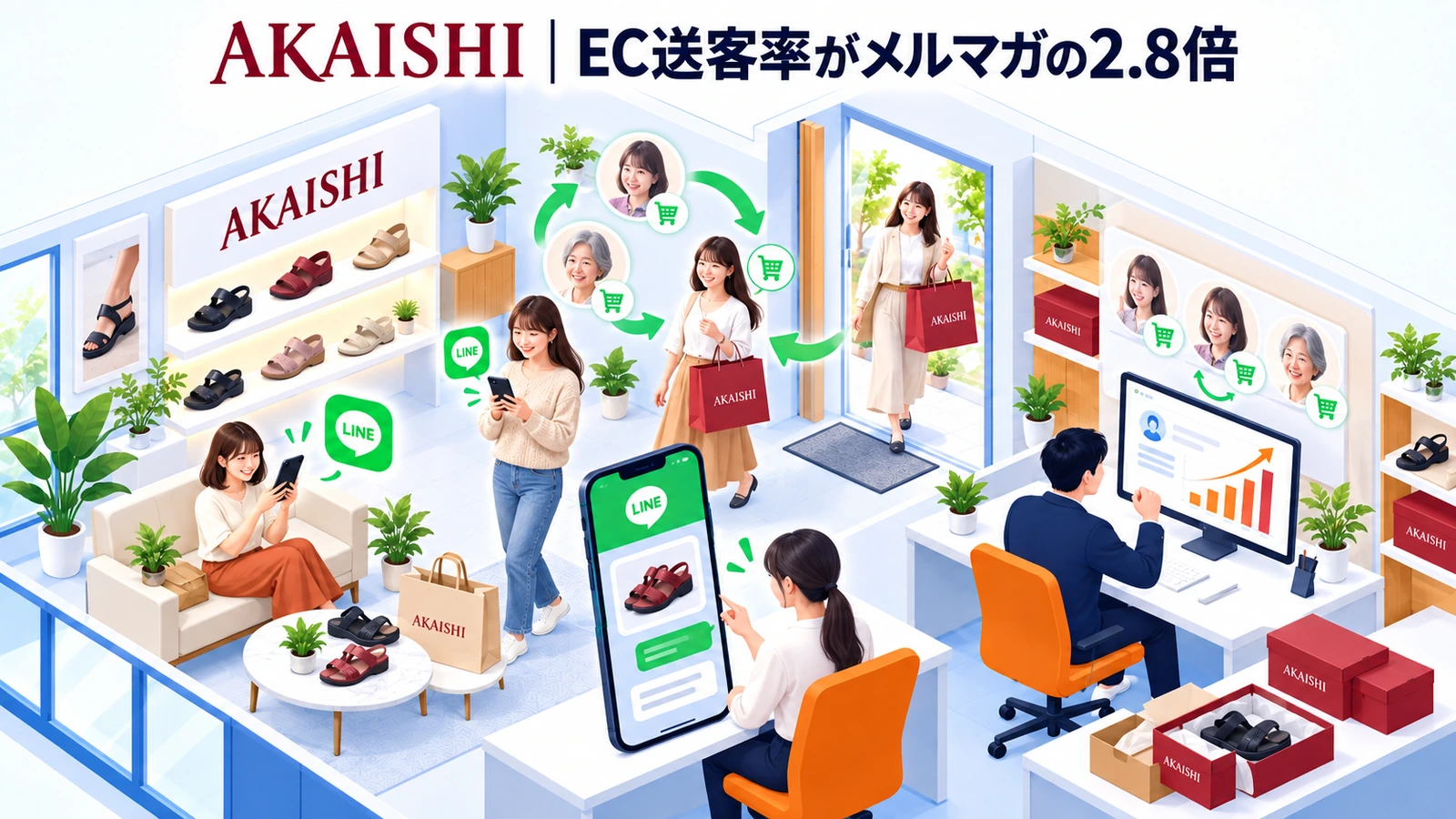 AKAISHIのリピート率向上成功事例