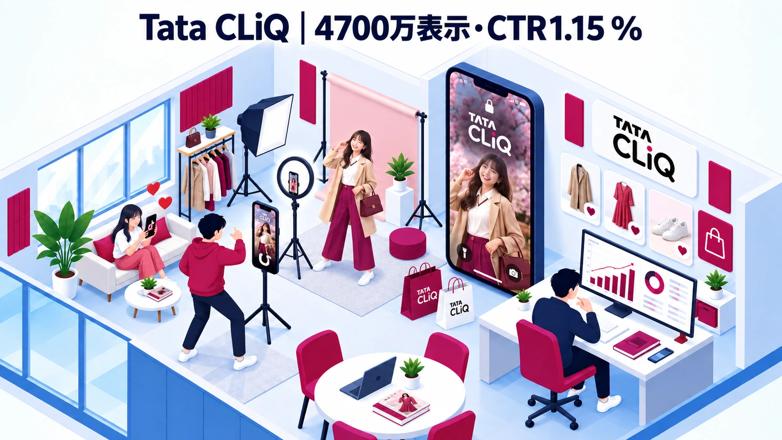 Tata CLiQのロック画面広告成功事例