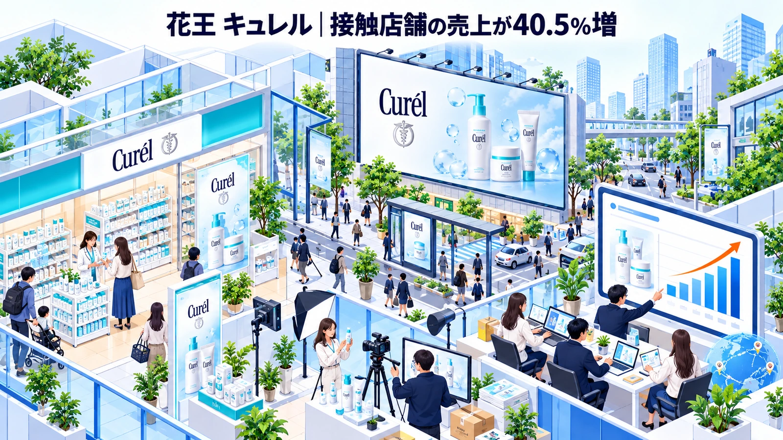 花王 キュレルの屋外広告成功事例