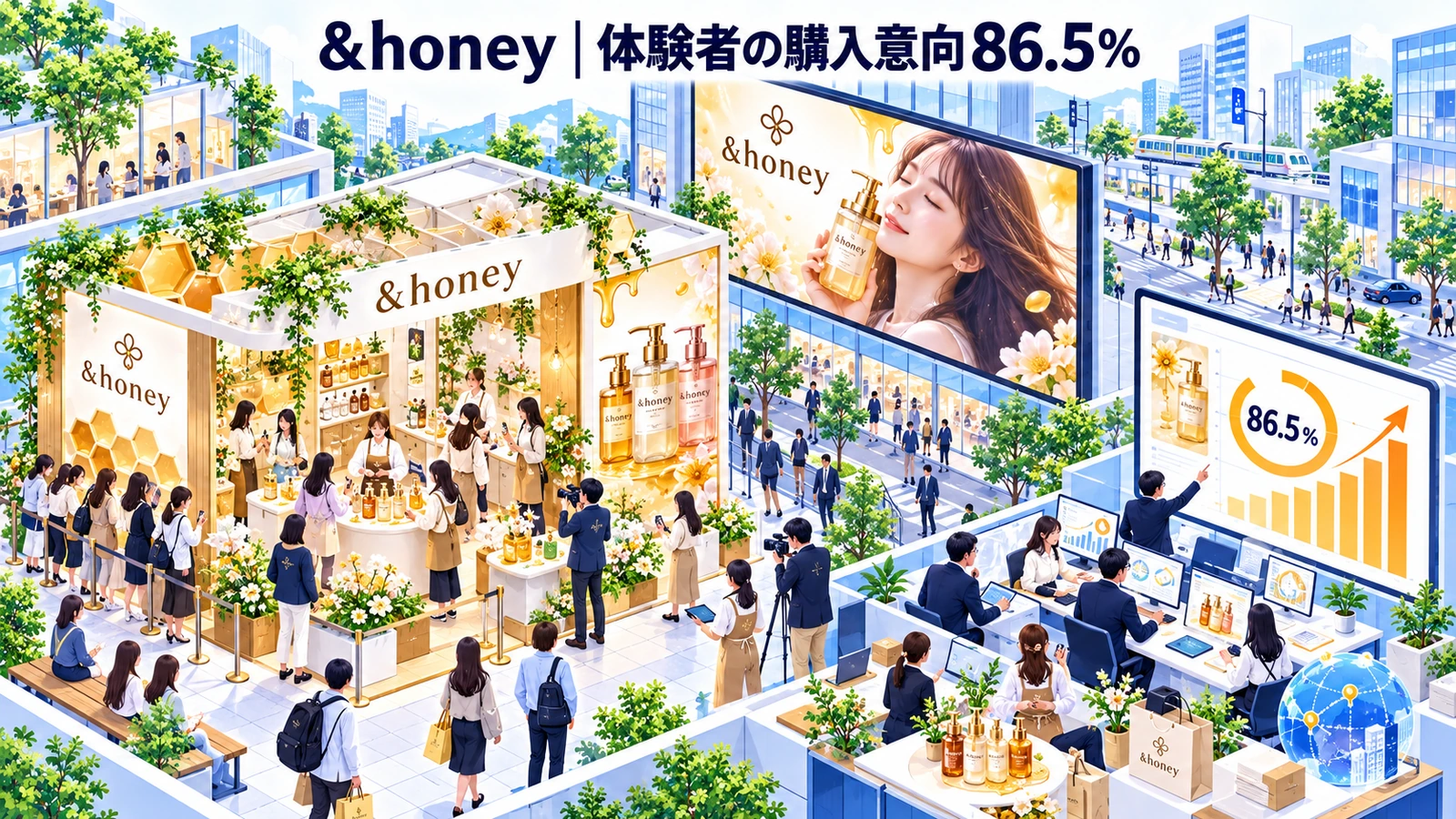 &honeyの屋外広告成功事例