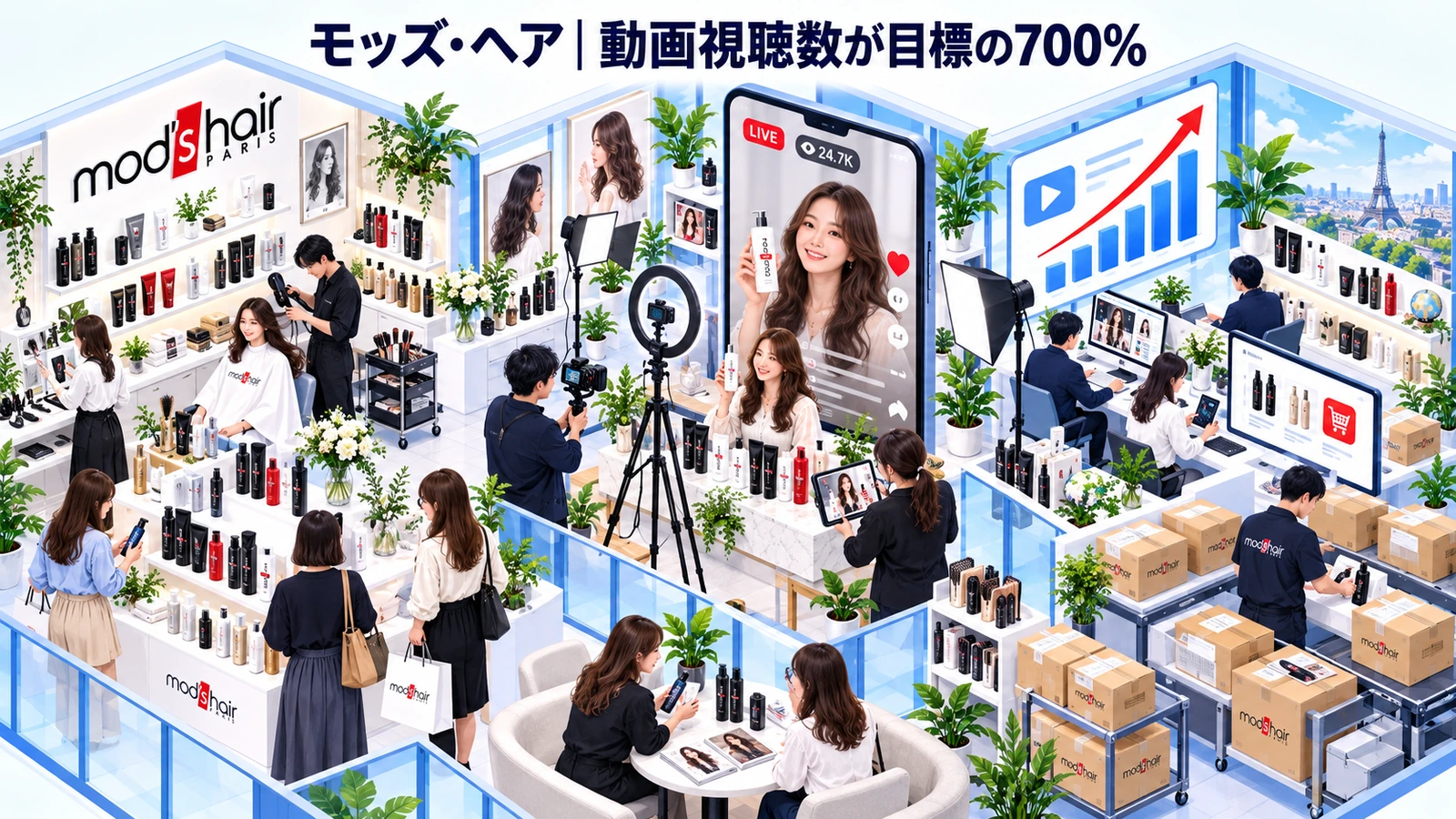 モッズ・ヘアの化粧品マーケティング成功事例