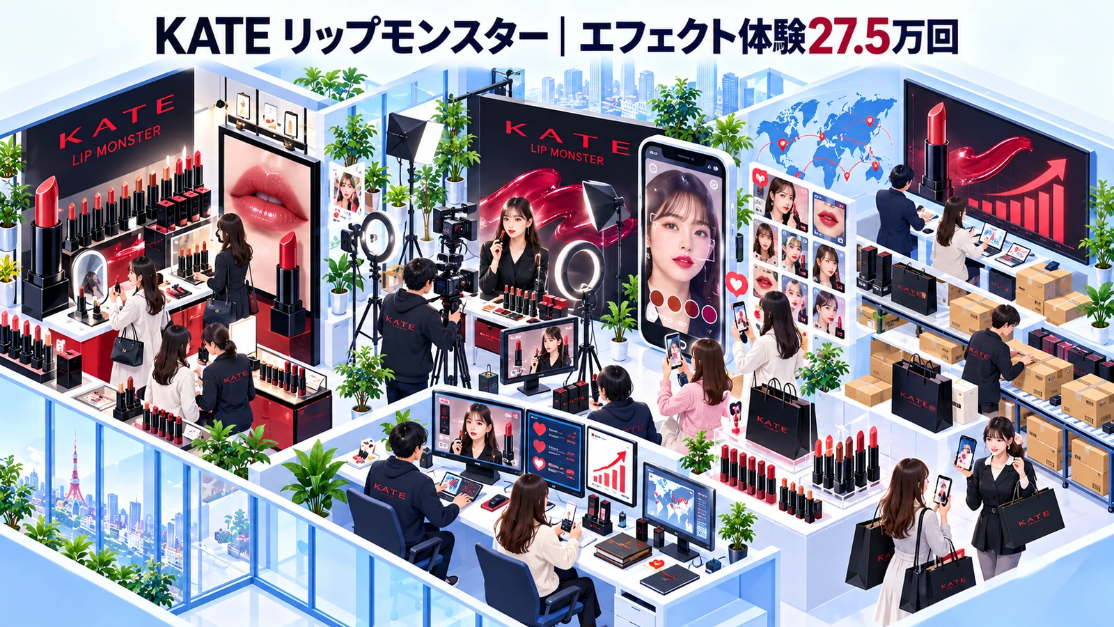 KATE リップモンスターの化粧品マーケティング成功事例