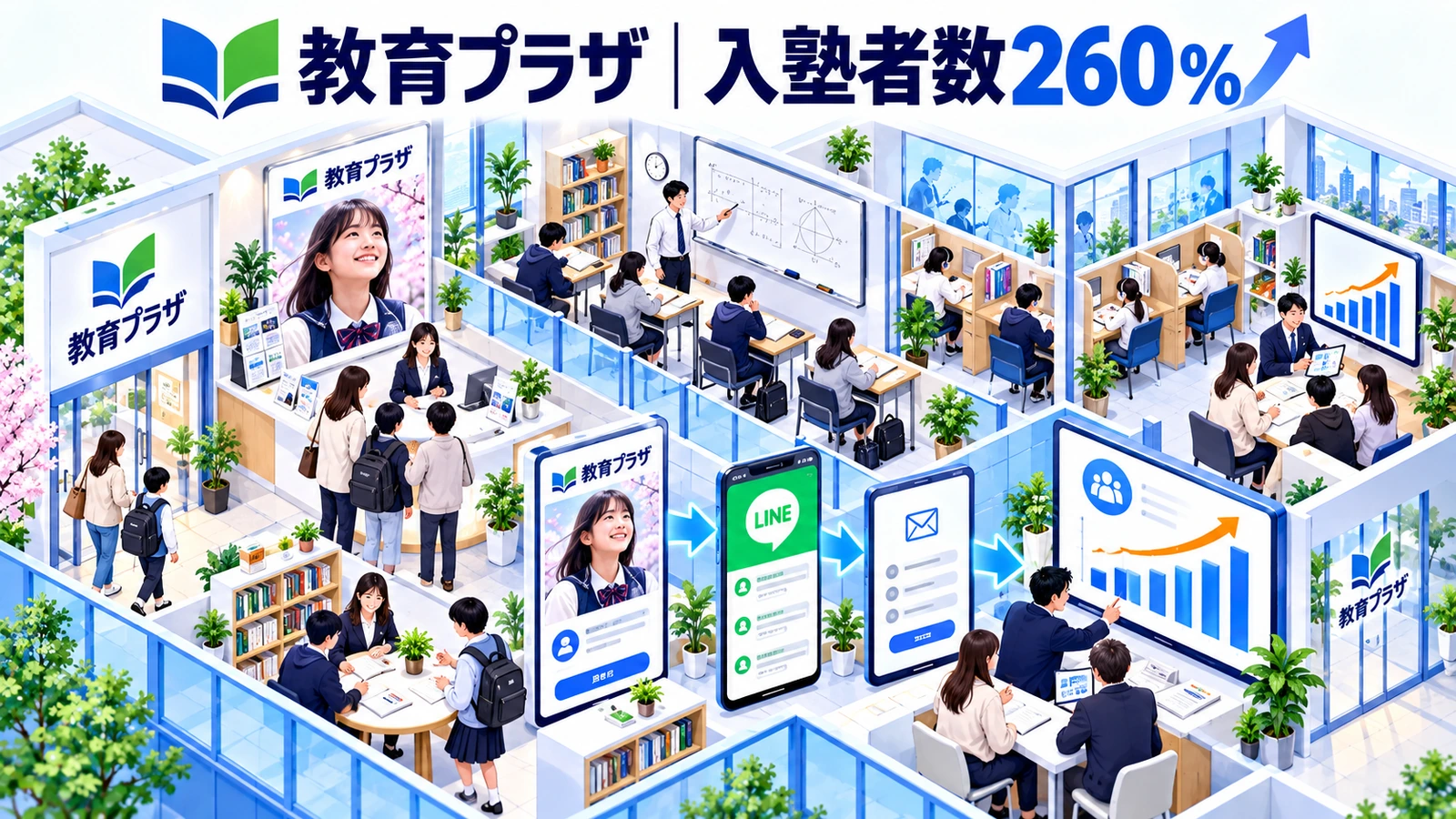 教育プラザの学習塾集客成功事例