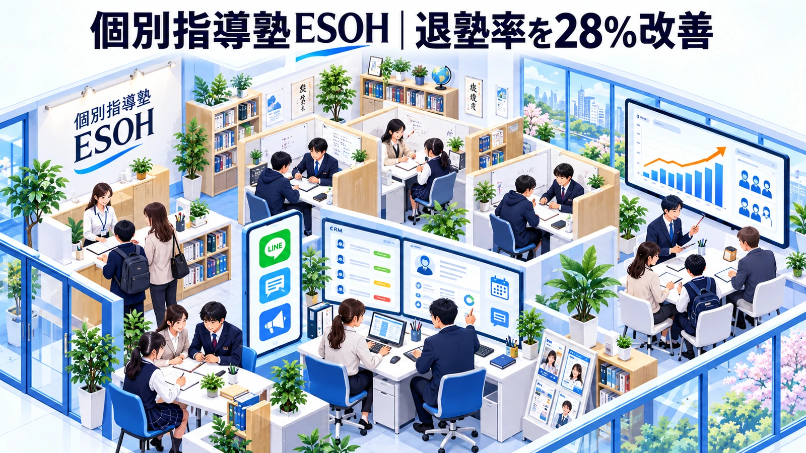 個別指導塾ESOHの学習塾集客成功事例