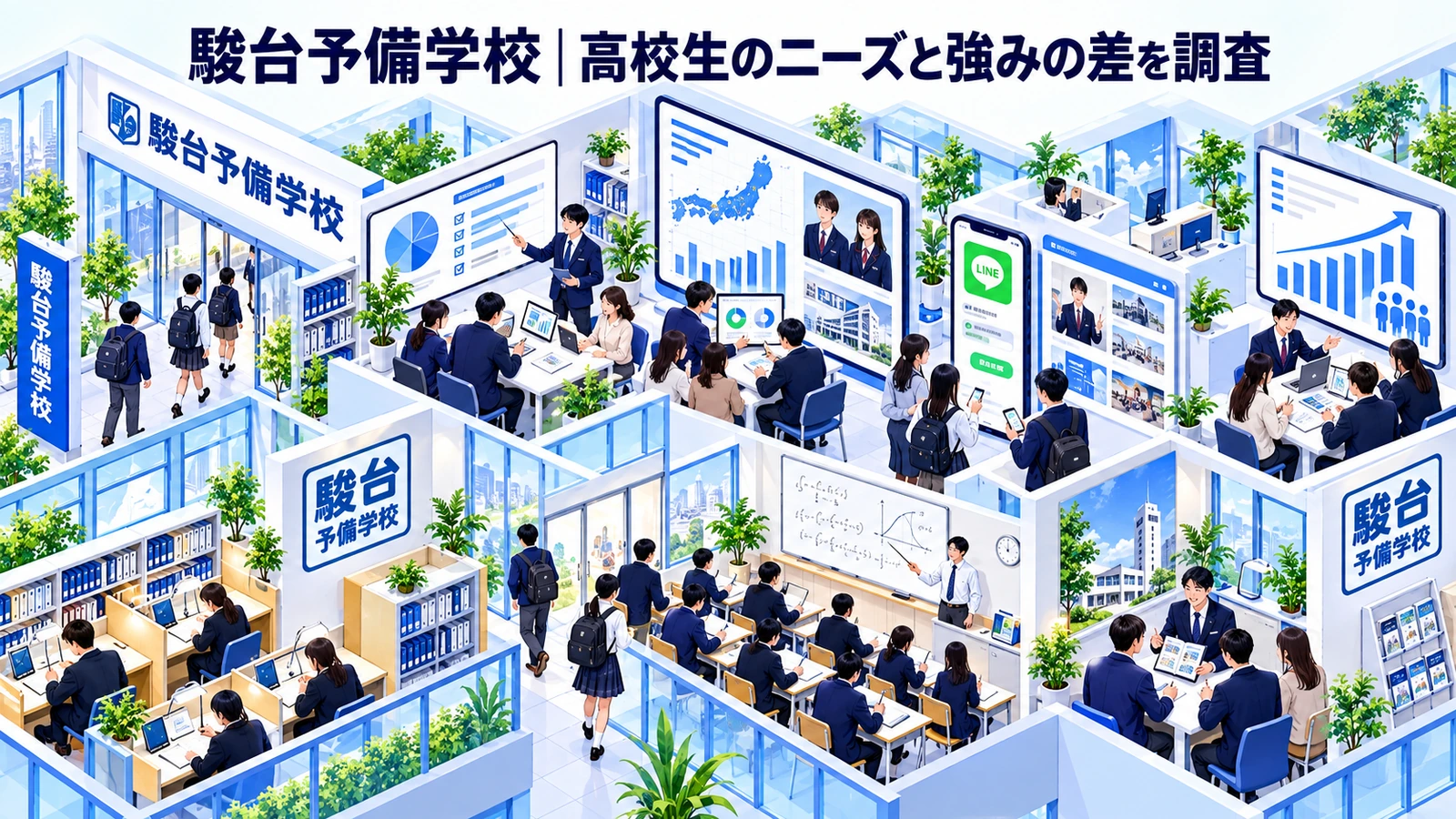 駿台予備学校の学習塾集客成功事例