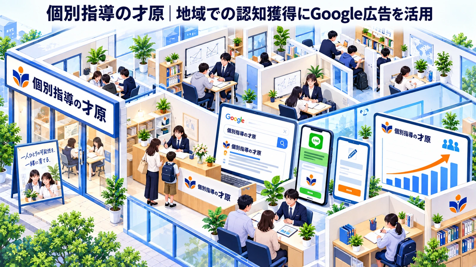 個別指導の才原の学習塾集客成功事例