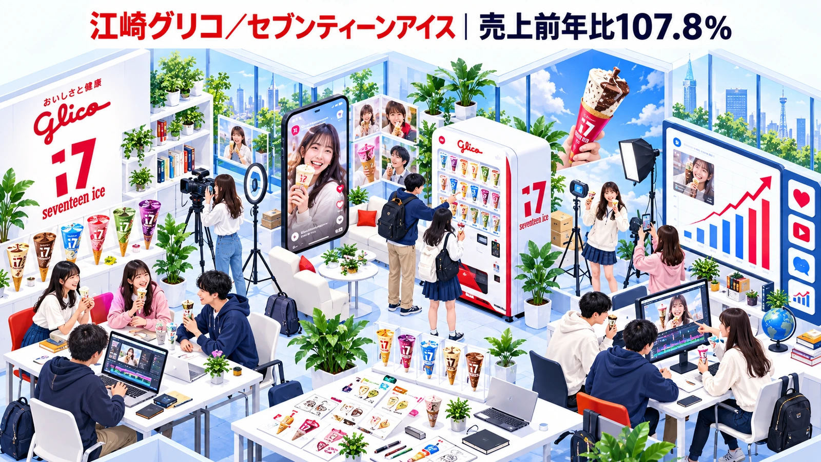 江崎グリコ／セブンティーンアイスの学生向けマーケティング成功事例